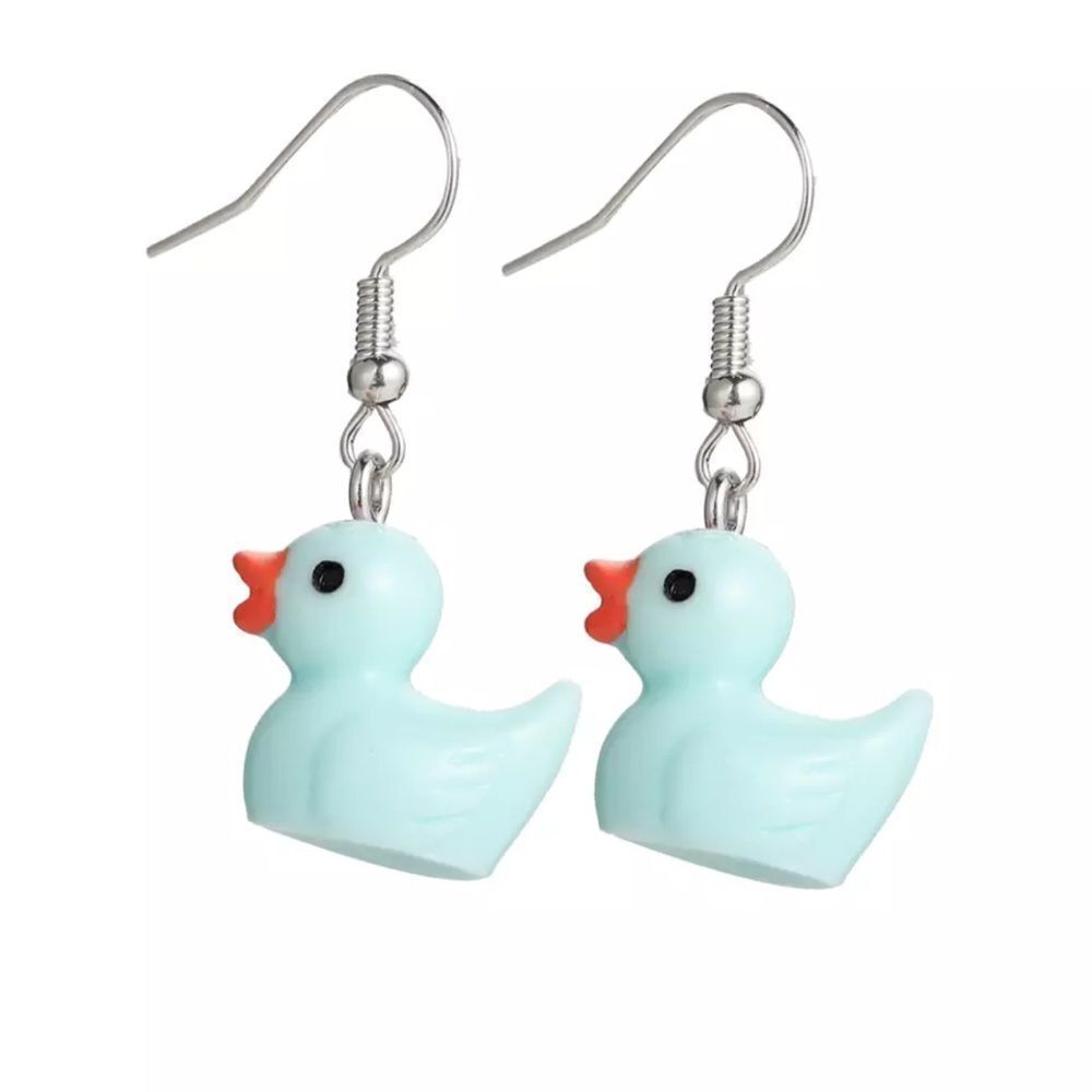 🆕Blue Duck Charm Dangle Earrings